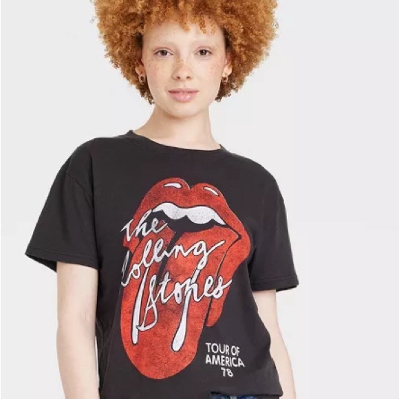 Target Rolling Stones Crop Top - Picture 1 of 3